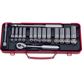Ko-Ken 3277 3/8 Sq. Dr. Socket Set 6, 12 Point 29 Pieces