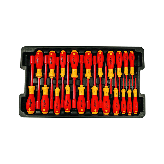 Wiha 32800 Insulated Rolling Tool Case, 80 Piece