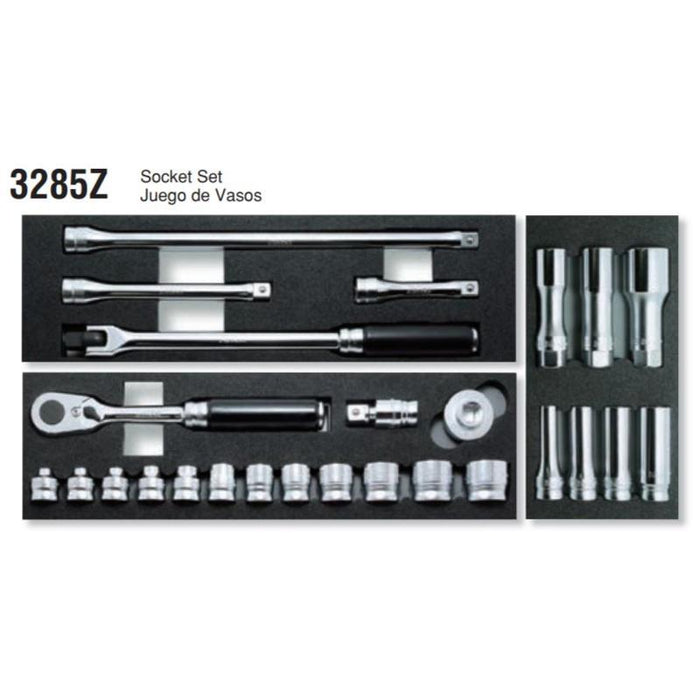 Koken 3285Z 3/8 Sq. Dr. Socket set Z-series 26 pieces