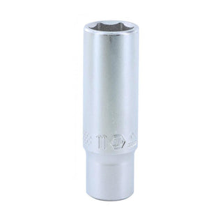 Wiha Tools 33348 1/4" Dr. Deep Socket Inch, 6 Pt, 11.0mm