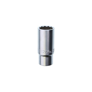 Wiha Tools 33763 12 Point - 3/8" Drive Deep Socket 20.0 mm