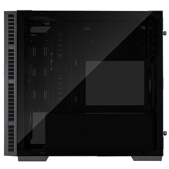 SilverStone Technology RL08BR-RGB Black and Red Micro-ATX Case