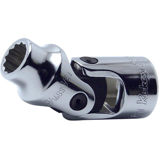 Ko-Ken 3445W-7/16 3/8 Sq. Dr. Universal Socket Whitworth 7/16 12 point Length 57.5mm