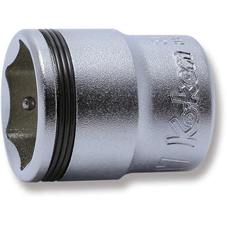 Ko-Ken 3450M-17 3/8 Sq. Dr. Socket 17mm Nut Grip Length 28mm