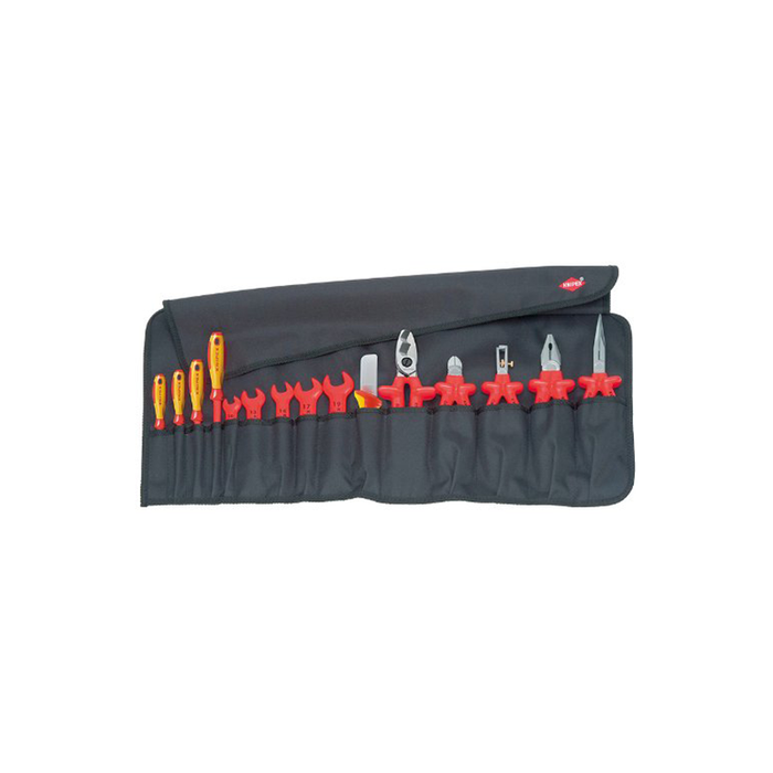 Knipex 98 99 13 15 Piece 1,000V Insulated Tool Roll Bag