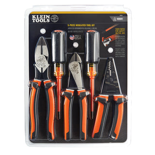 Klein Tools 94130 1000V Insulated Tool Kit, 5 Pc.