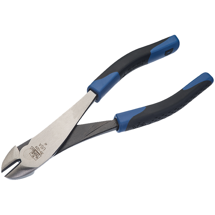 Ideal 30-029 8" Diagonal-Cutting Plier w/Angled Head - Dipped Grip