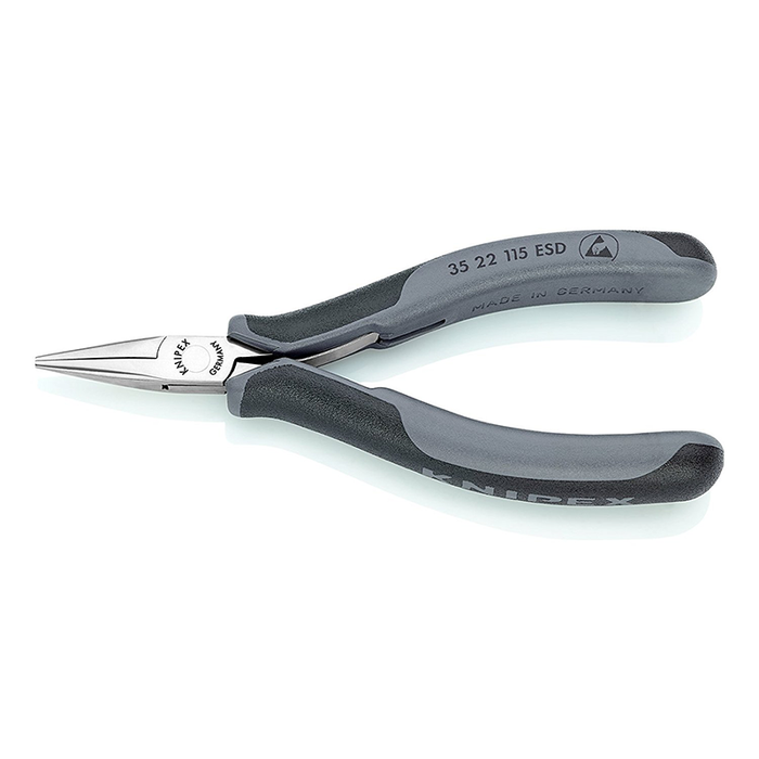 Knipex 35 22 115 ESD Electronics Pliers with half-round jaws dissipative