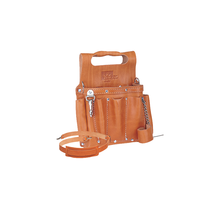 Ideal 35-950 Tuff-Tote Premium Leather Tool Pouch w/Strap