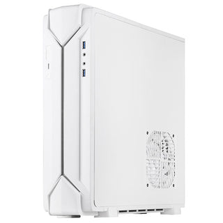 Silverstone Technologies RVZ03W-ARGB Slim Mini-ITX Case with RGB Light Strip White