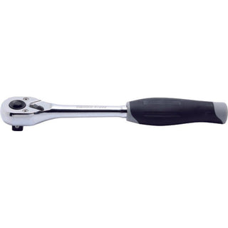 Ko-Ken 3753JB 3/8 Sq. Dr. Ratchet Handle 24 teeth Length 200mm Push Button Plastic Handle