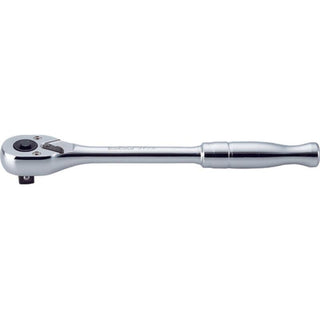 Ko-Ken 3753PB 3/8 Sq. Dr. Ratchet Handle 24 teeth Length 200mm Push Button Polished Handle
