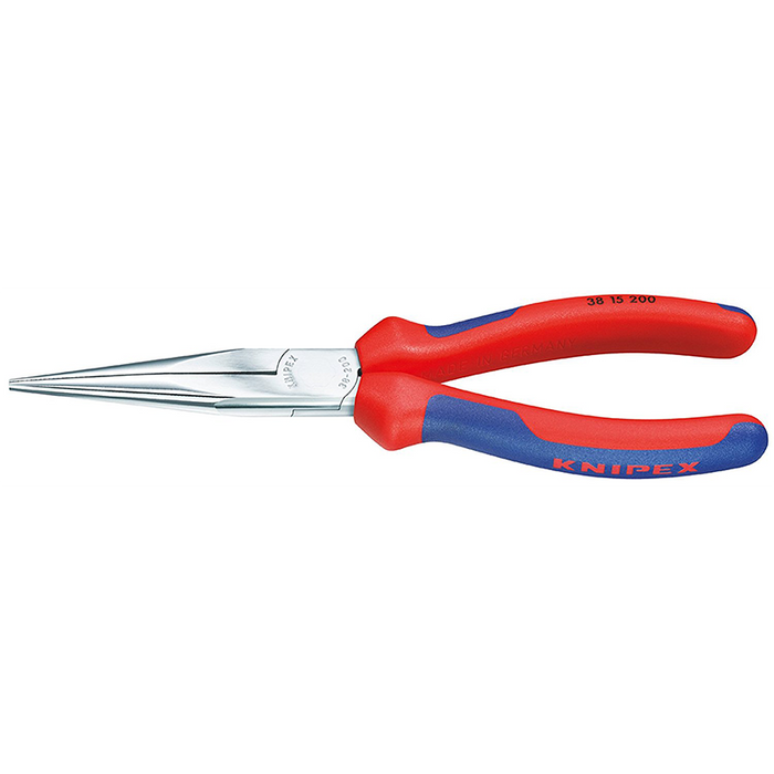 Knipex 38 15 200 8-Inch Long Nose Pliers without Cutter - Comfort Grip