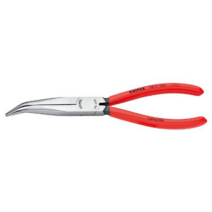 Knipex 38 21 200 Angled Long Nose Pliers without Cutter, 8 Inch