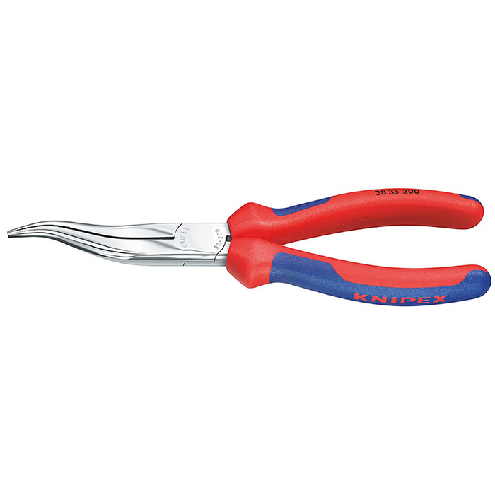 Knipex 38 35 200 Mechanics Pliers with soft handle and curved tip