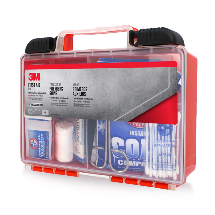 3M Construction/Industrial First Aid Kit, FA-H1-118pc-DC, 118 pieces