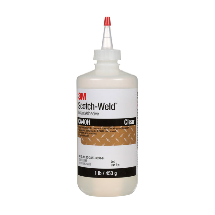 3M Scotch-Weld Instant Adhesive CA40H, Clear, 1 Pound