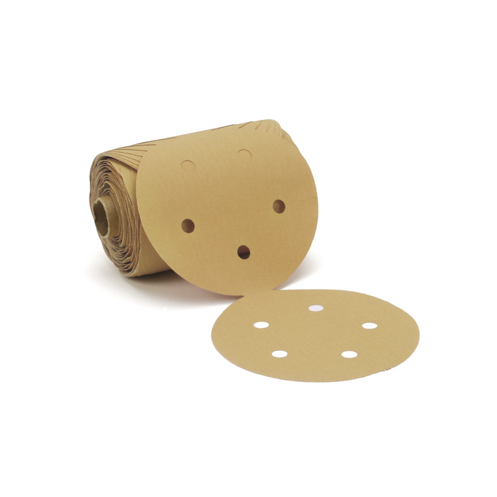 3M Stikit Gold Paper Disc Roll 216U, 01625, P150 A-weight, 5 in x NH,
D/F 5HL