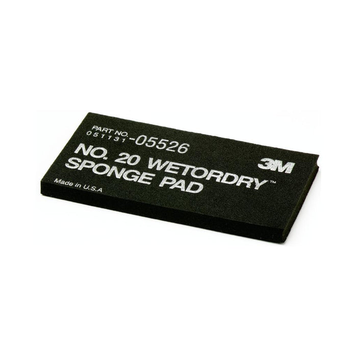 3M Wetordry Sponge Pad 20, 05526, 5 1/2 x 2-3/4 in x 3/8 in