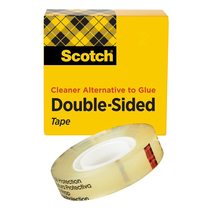 Scotch® Double Sided Tape 665, 3/4 in x 1296 in, Boxed