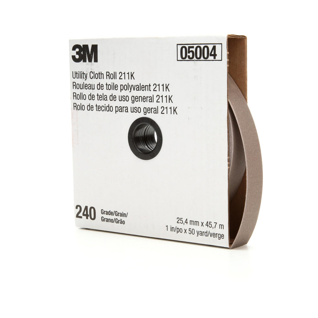 3M Utility Cloth Roll 211K, 240 J-weight, 2 in x 50 yd, Full-flex – EIO.com