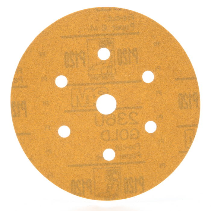 3M Hookit Gold Disc Dust Free 236U, 01081, 6 in, P120, 100 discs per
carton
