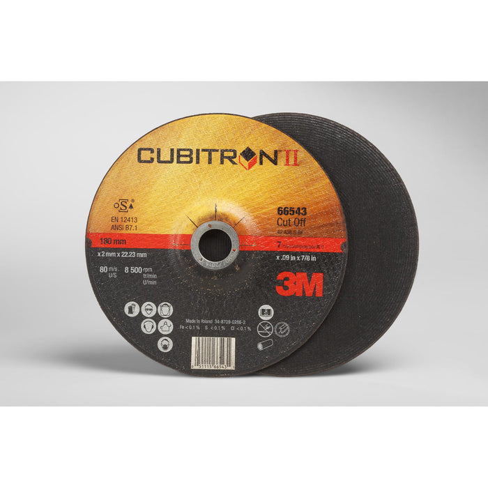 3M Cubitron II Cut-Off Wheel, 66543, T27, 7 in x .09 in x 7/8 in,
25/Carton