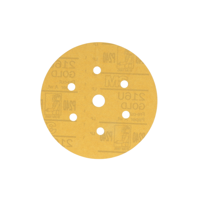 3M Hookit Gold Disc Dust Free 216U 01077, 6 in, P240, 100 Discs/Carton