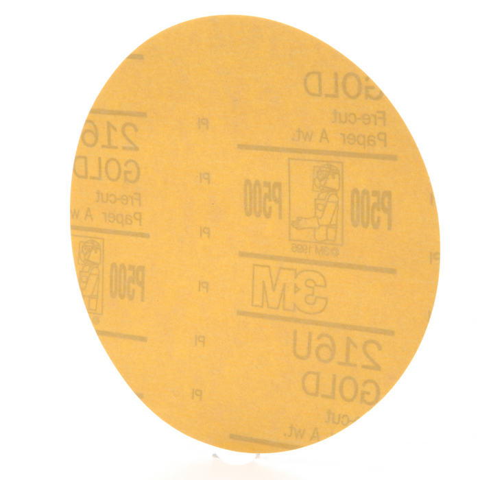 3M Hookit Gold Disc 216U 00923, 6 in, P600 grade, 50 Discs/Carton