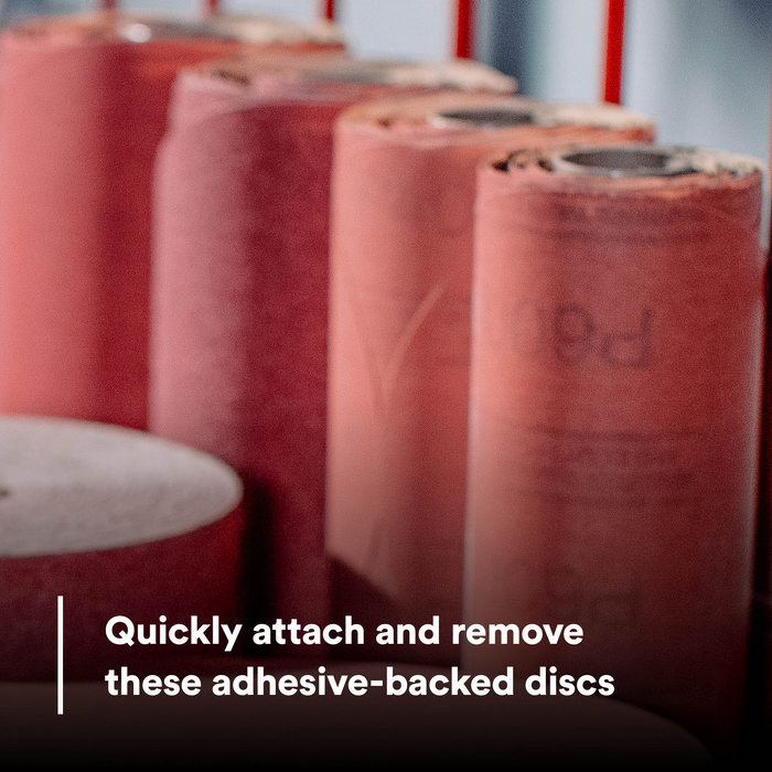 3M Red Abrasive Stikit Disc, 01108, 6 in, P400 grade, 100 discs per
roll