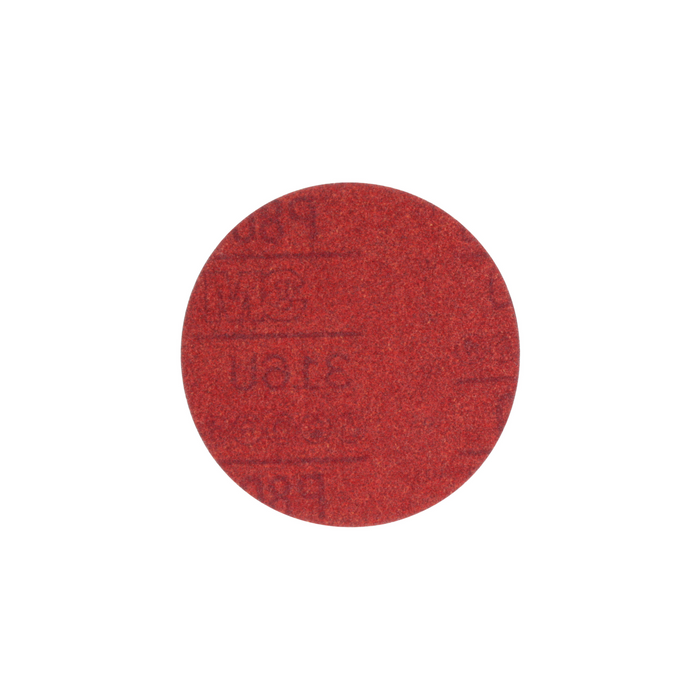 3M Hookit Red Abrasive Disc, 01302, 5 in, P80, 50 discs per carton