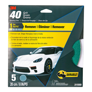 3M Green Corps Sanding Disc with Stikit Attachment, 31550, 8 in, 40
grit