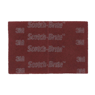 Scotch-Brite Hand Pad 7447, HP-HP, A/O Very Fine, Maroon, 6 in x 9 in
