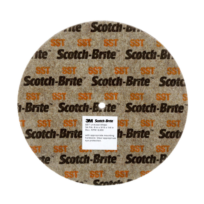 Scotch-Brite SST Unitized Wheel, 8 in x 1/4 in x 5/8 in 5A FIN, 8
ea/Case
