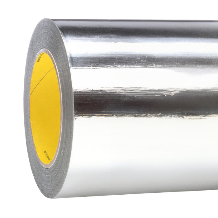 3M Aluminum Foil Tape 427, Silver, 18 in x 60 yd, 4.6 mil, 1 roll per
case