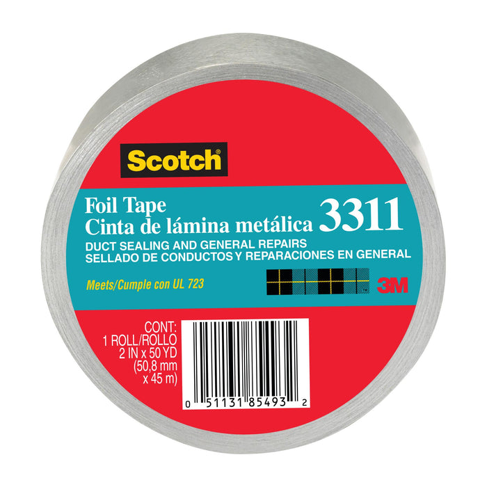 Scotch® Foil Tape 3311-50A, 2.0 in x 50 yd (50.8 mm x 45 m)