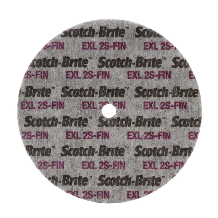 Scotch-Brite EXL Unitized Wheel, XL-WL, 8S Fine, 6 in x 1/4 in x 1 in