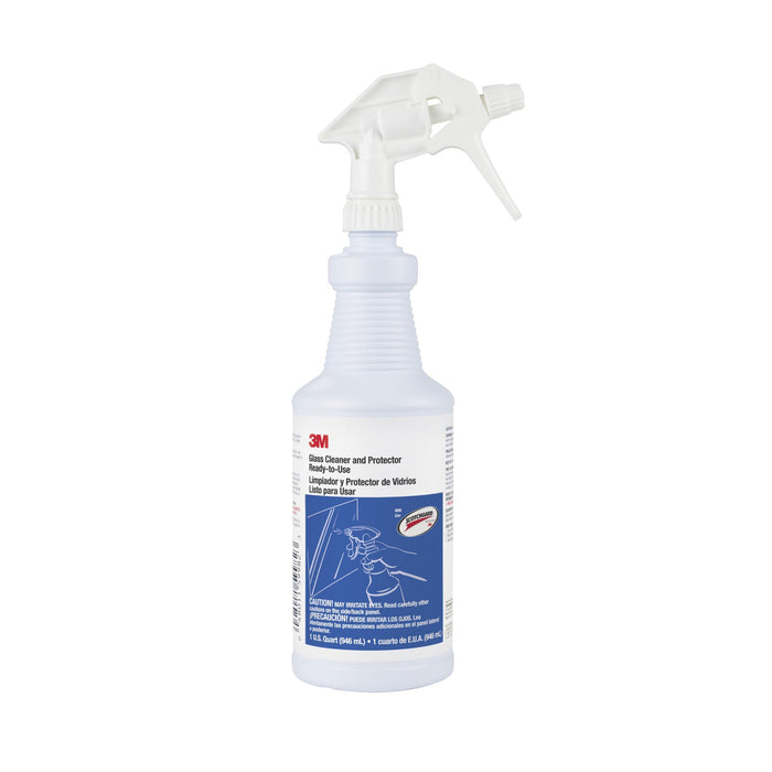 3M Glass Cleaner & Protector, Ready-To-Use, Each with a Trigger
Sprayer, Quart
