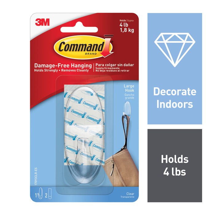 Command Large Clear Hook 17093CLR-ES