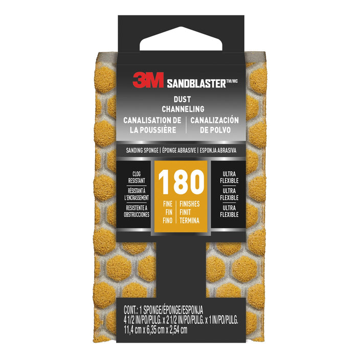 3M SandBlaster DUST CHANNELING Sanding Sponge, 20907-180-UFS ,180
grit