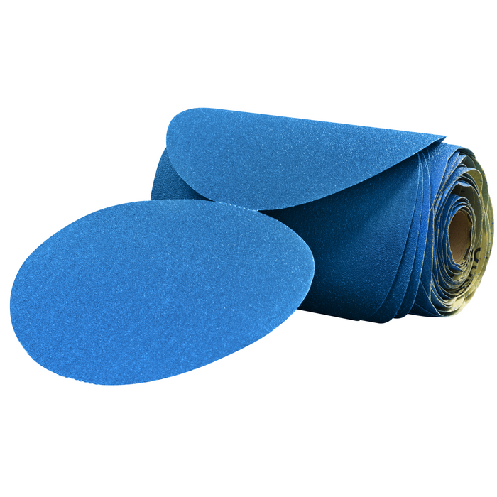 3M Stikit Blue Abrasive Disc Roll, 36212, 6 in, 500 grade, 100 discs
per roll