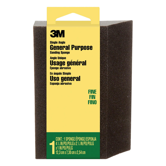 3M General Purpose Sanding Sponge CP040-12-CC, Single Angle