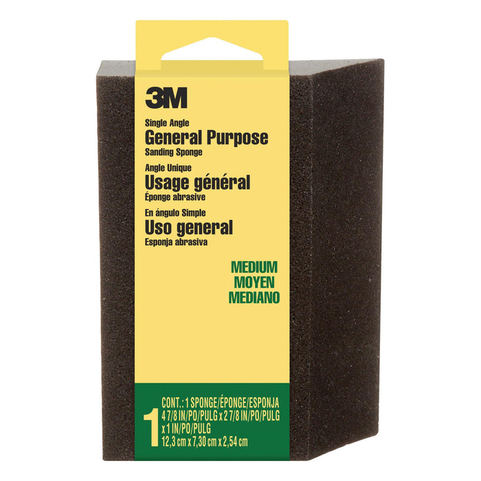 3M General Purpose Sanding Sponge CP041-12-CC, Single Angle