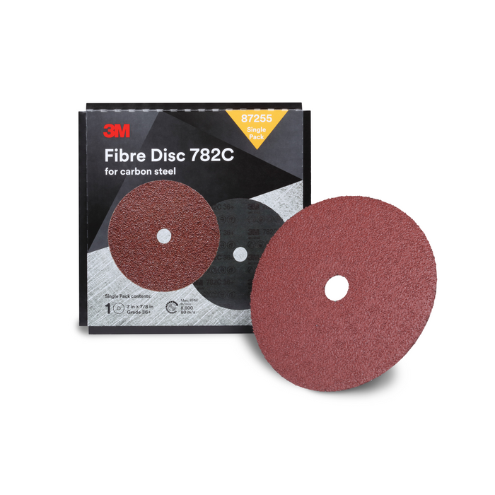 3M Fibre Disc 782C, 7 in x 7/8 in, 36+, Trial Pack