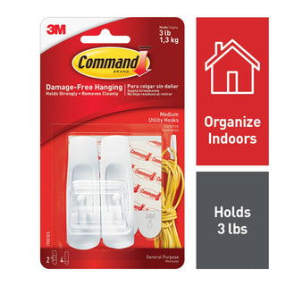 Command Medium Utility Hooks, 17001ES