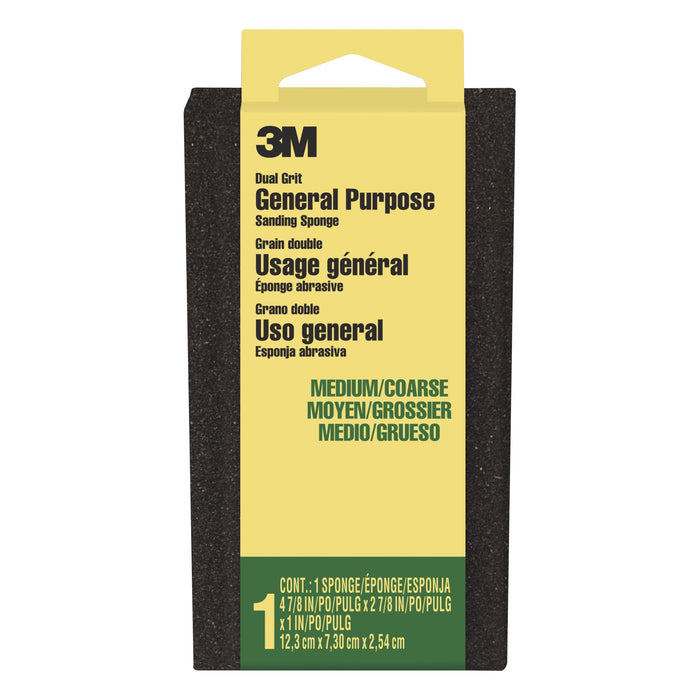 3M General Purpose Sanding Sponge DSMC-ESF-10, 2 7/8 in x 4 7/8 in x 1 in