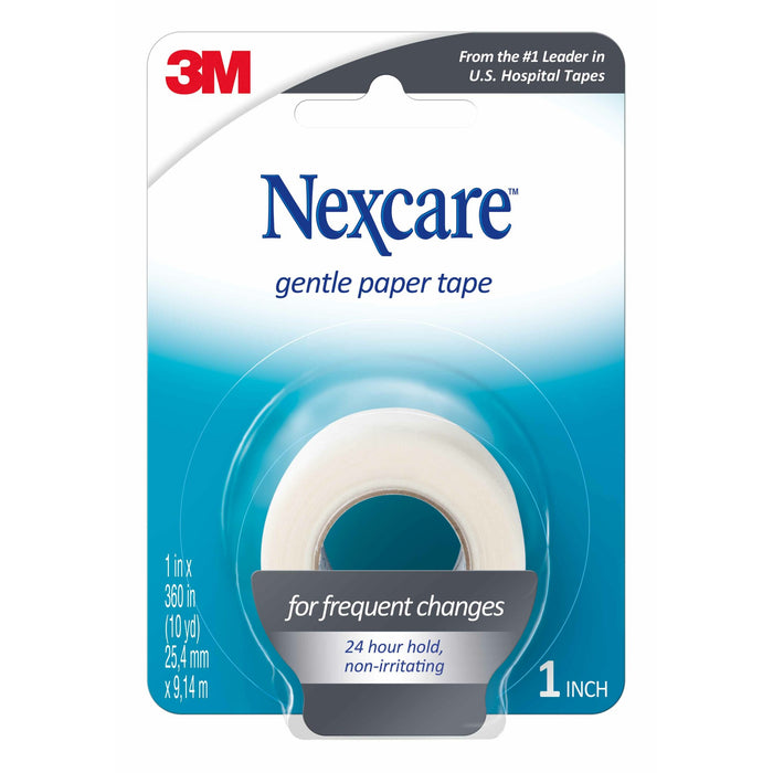 Nexcare Gentle Paper First Aid Tape 781-1PK, 1 in x 10 yds.