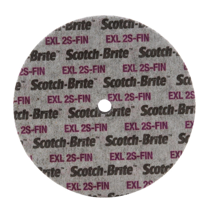 Scotch-Brite EXL Unitized Wheel, 2 in x 1/4 in x 1/16 in, 2S FIN