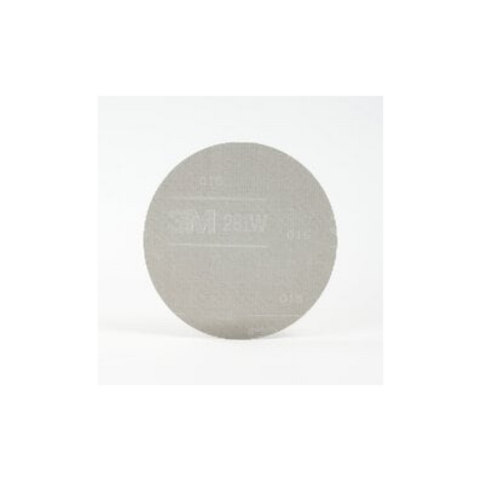 3M Wetordry Cloth Disc 281W, 5 in x NH, 2 Tabs, P500, 50/Pac