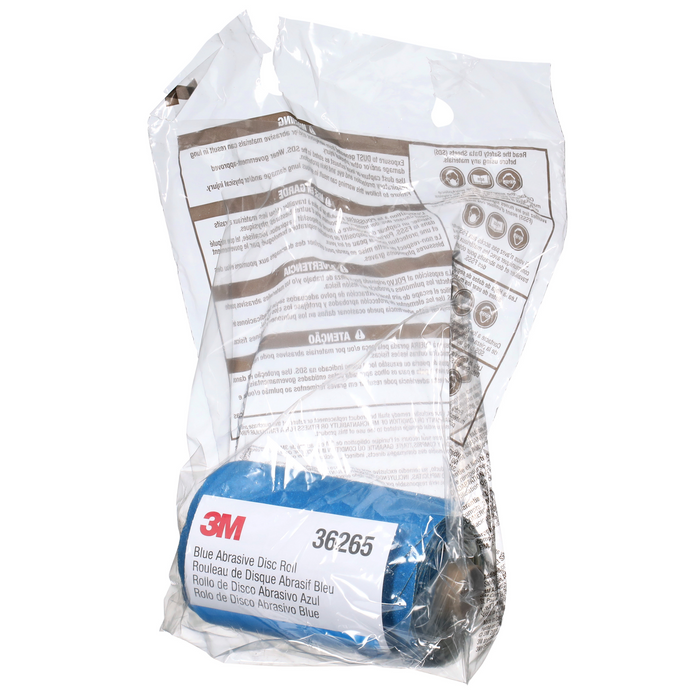 3M Stikit Blue Abrasive Disc Roll, 36265, 5 in, 80 grade, No Hole